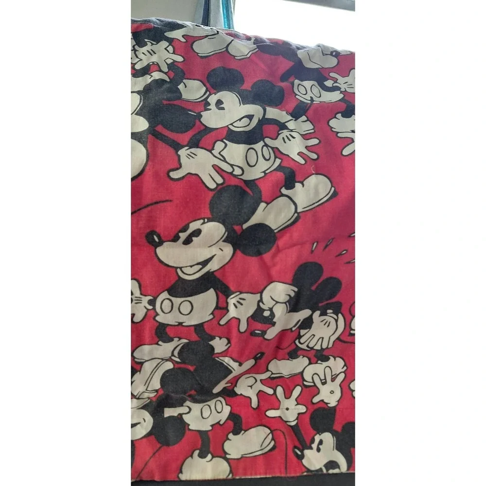 One Vintage 90s Disney Mickey Mouse Large Pillow Cover all-over repeating print